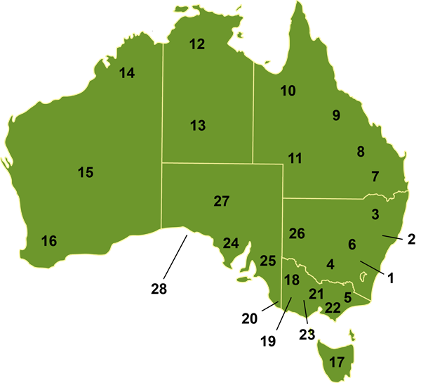 Map of Australia